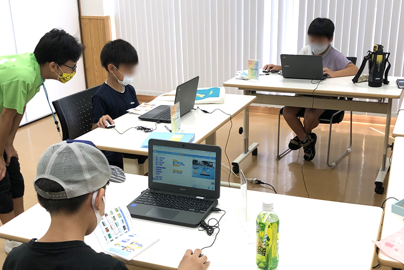 8月7日滑川・嵐山教室プログラミング教室
