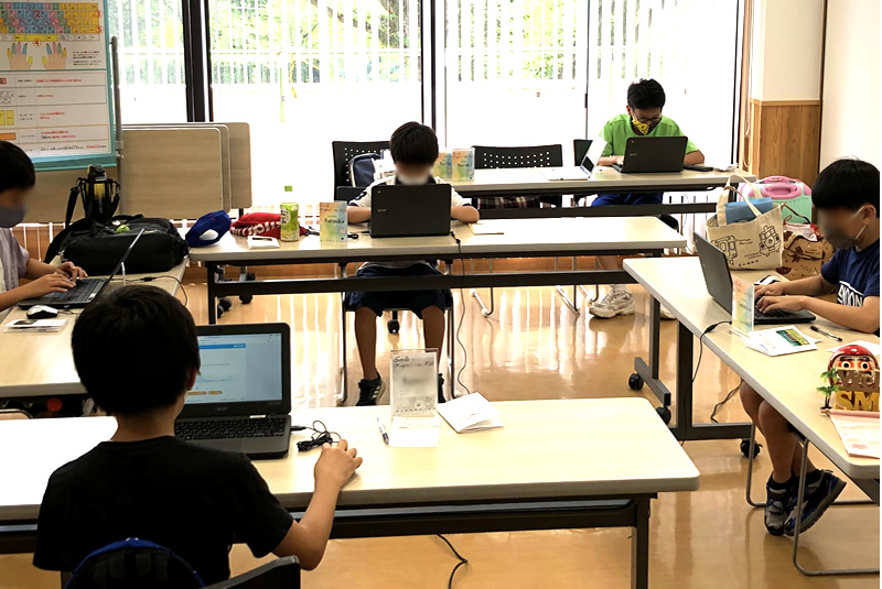 7月24日、25日滑川・嵐山教室プログラミング教室